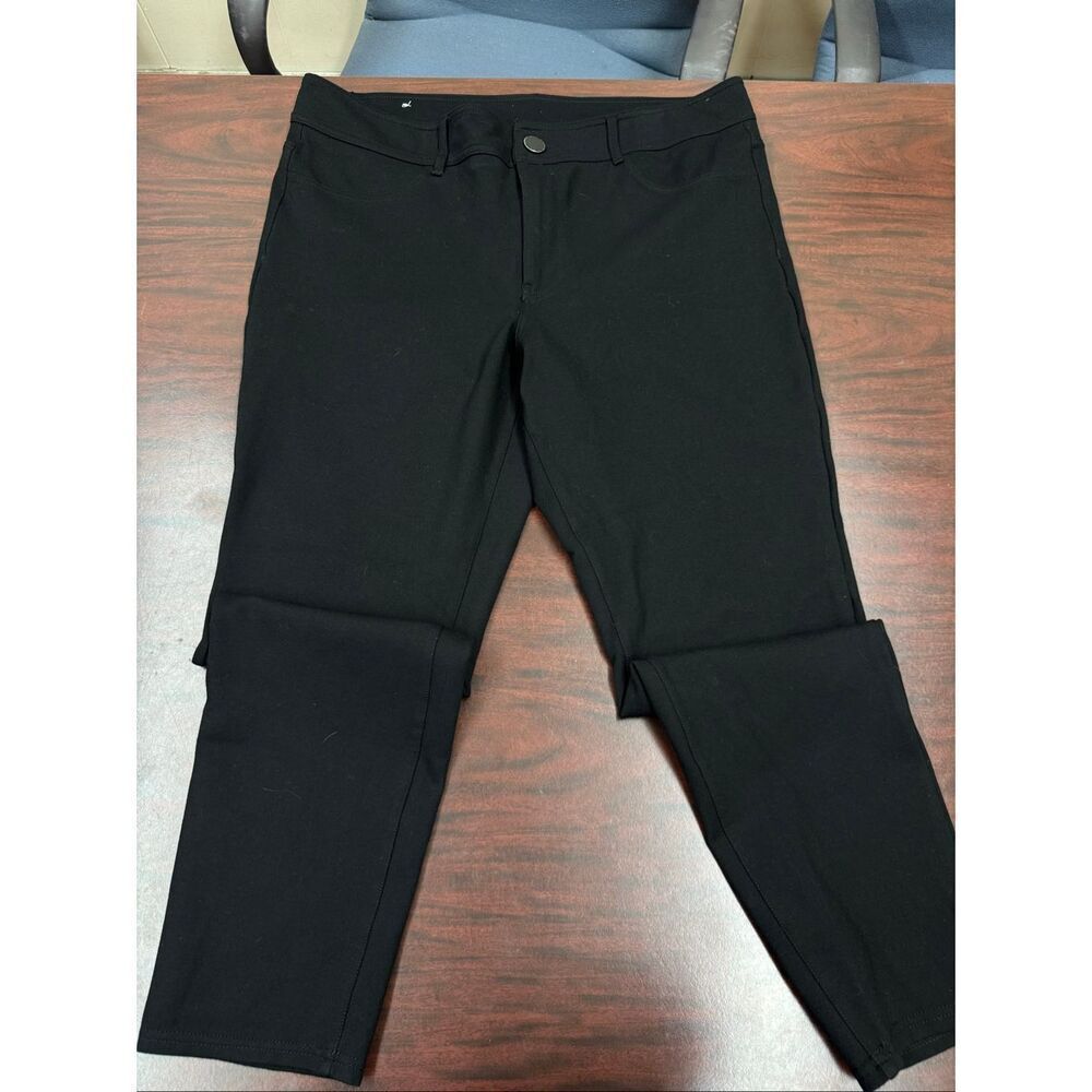 7 For All Mankind Black Skinny Jeans Size 16